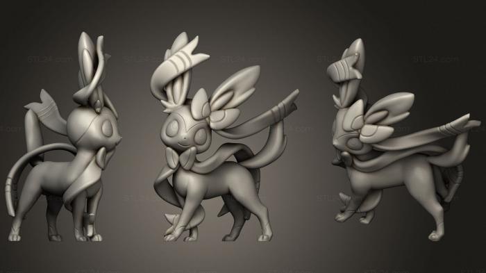 Anime (Sylveon, ANIME_0374) 3D models for cnc